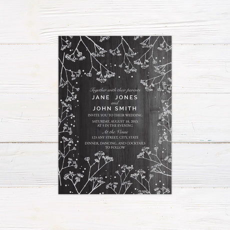 Baby's Breath Invitations - goprintplus