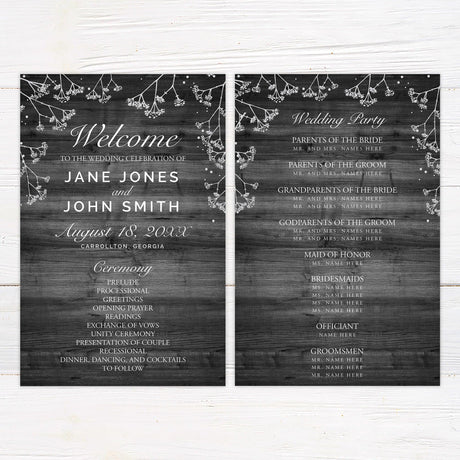 Baby's Breath Invitations - goprintplus