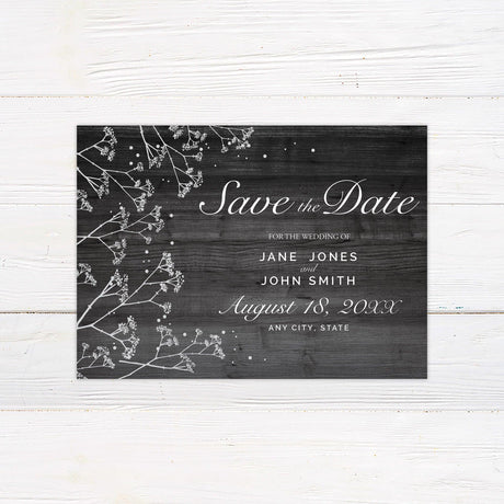 Baby's Breath Save The Date - goprintplus