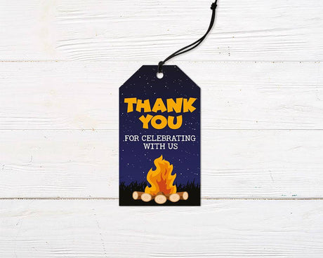 Backyard Bonfire Favor Tag - goprintplus