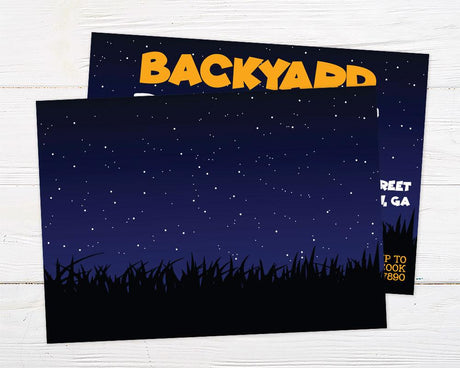 Backyard Bonfire Invitation - goprintplus