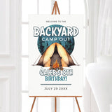 Backyard Camp Out Invitation