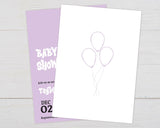 Balloon Outline Shower - goprintplus