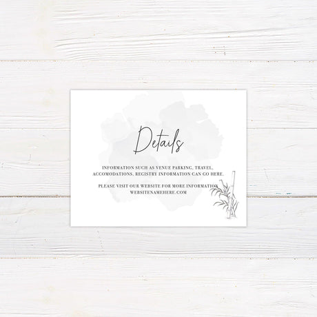 Bamboo Wash Invitations - goprintplus