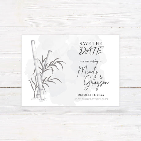 Bamboo Wash Save The Date - goprintplus