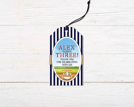 Baseball Birthday Favor Tag - goprintplus