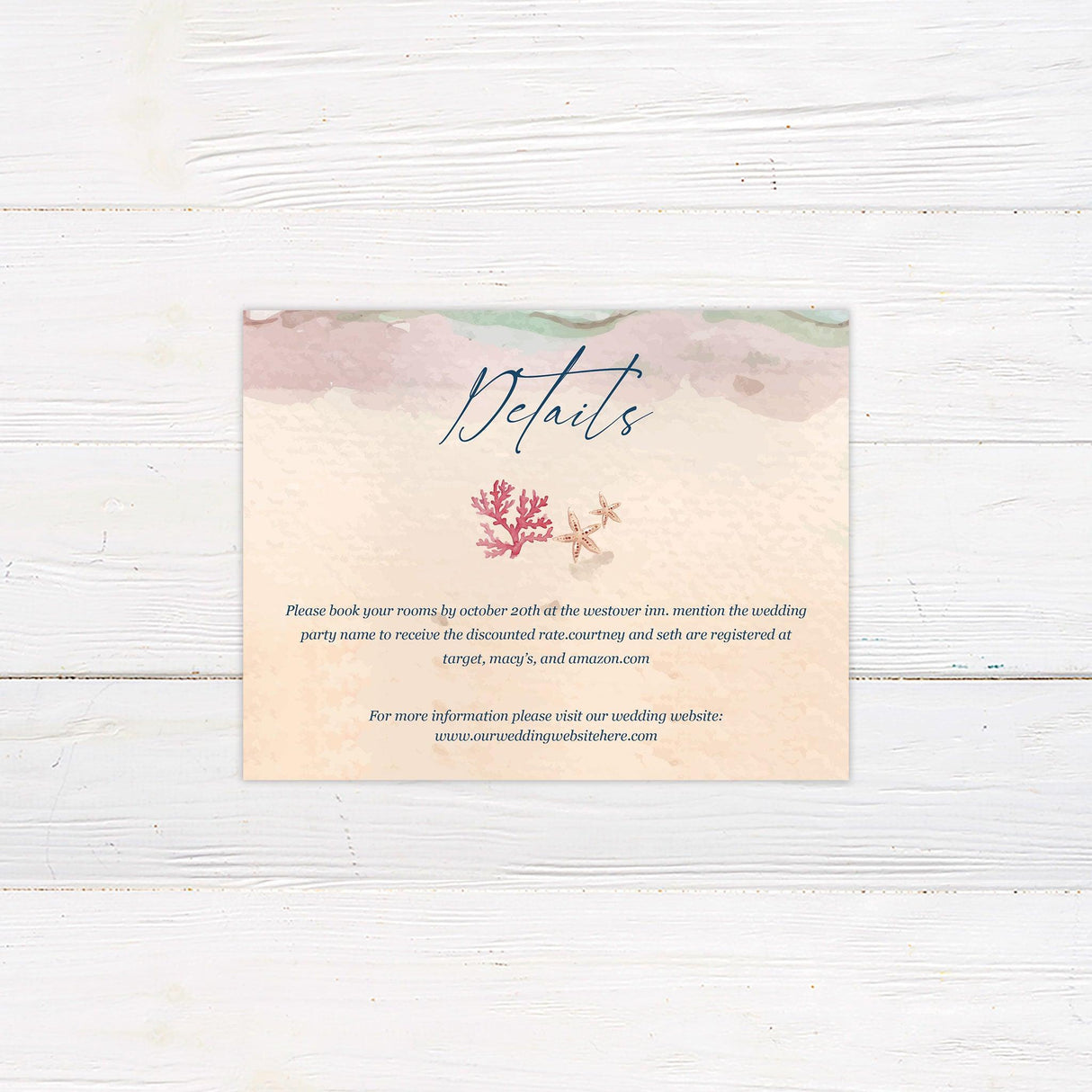 Beach Star Invitations - goprintplus