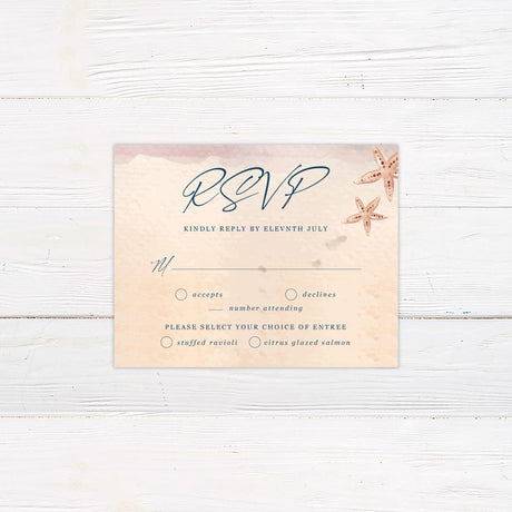 Beach Star Invitations - goprintplus