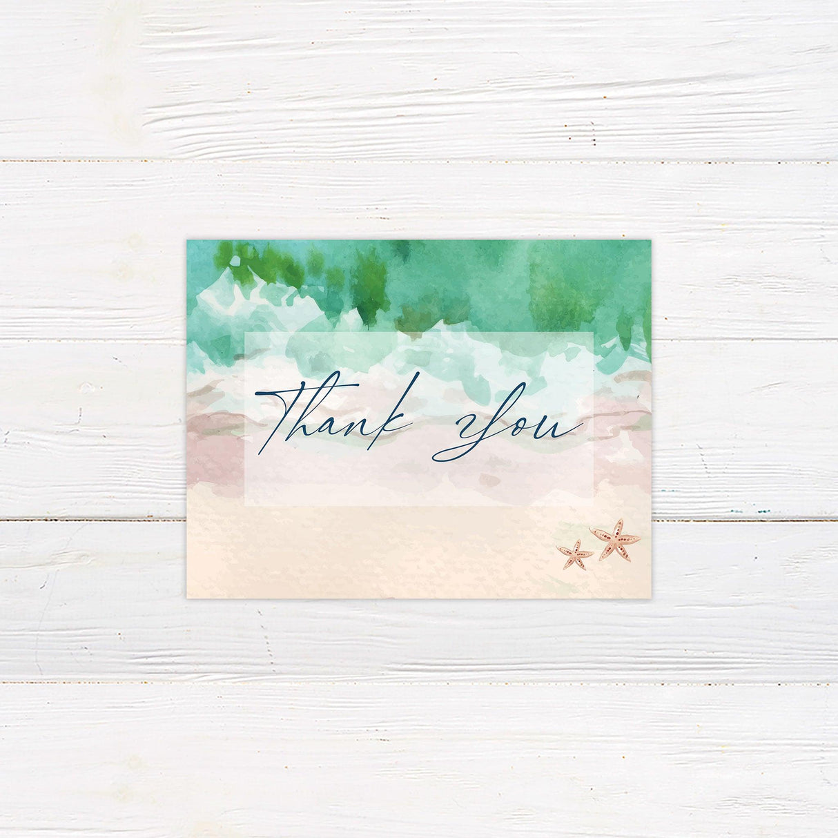 Beach Star Thank You Card - goprintplus