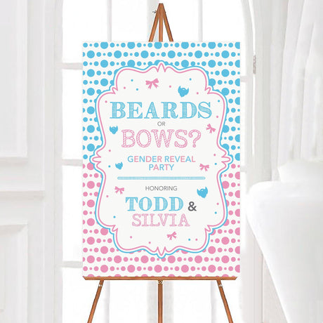 Beards or Bows Gender Reveal - goprintplus