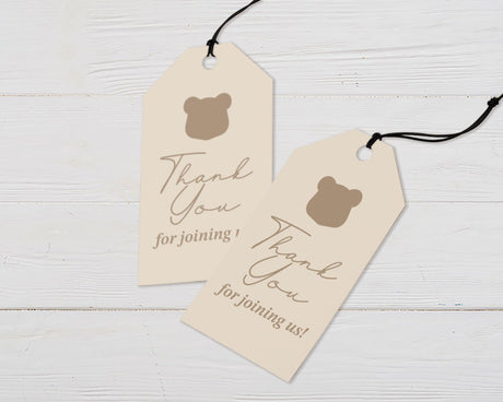 Bearly Wait Favor Tags - goprintplus