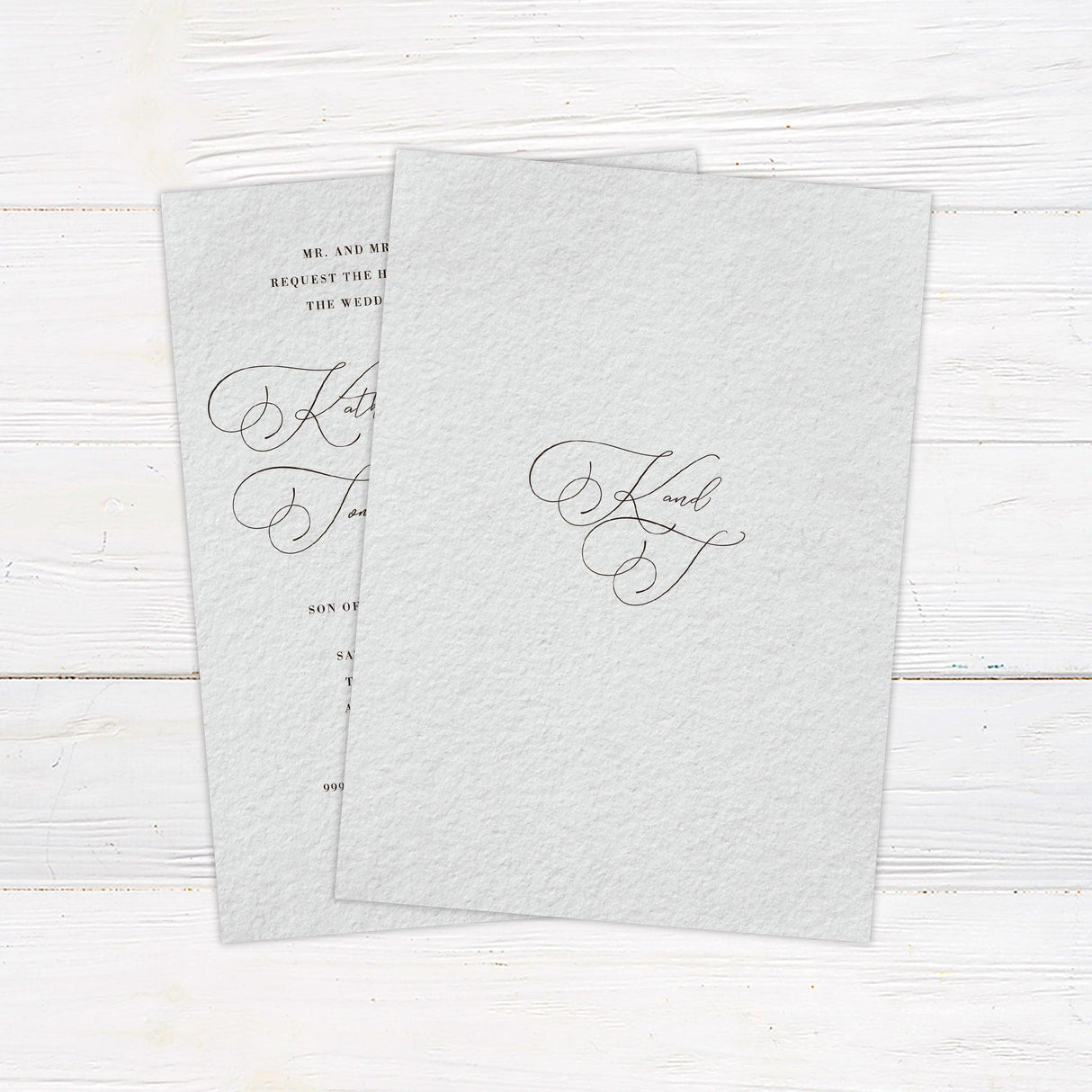 Beautifully Written Script Invitations - goprintplus