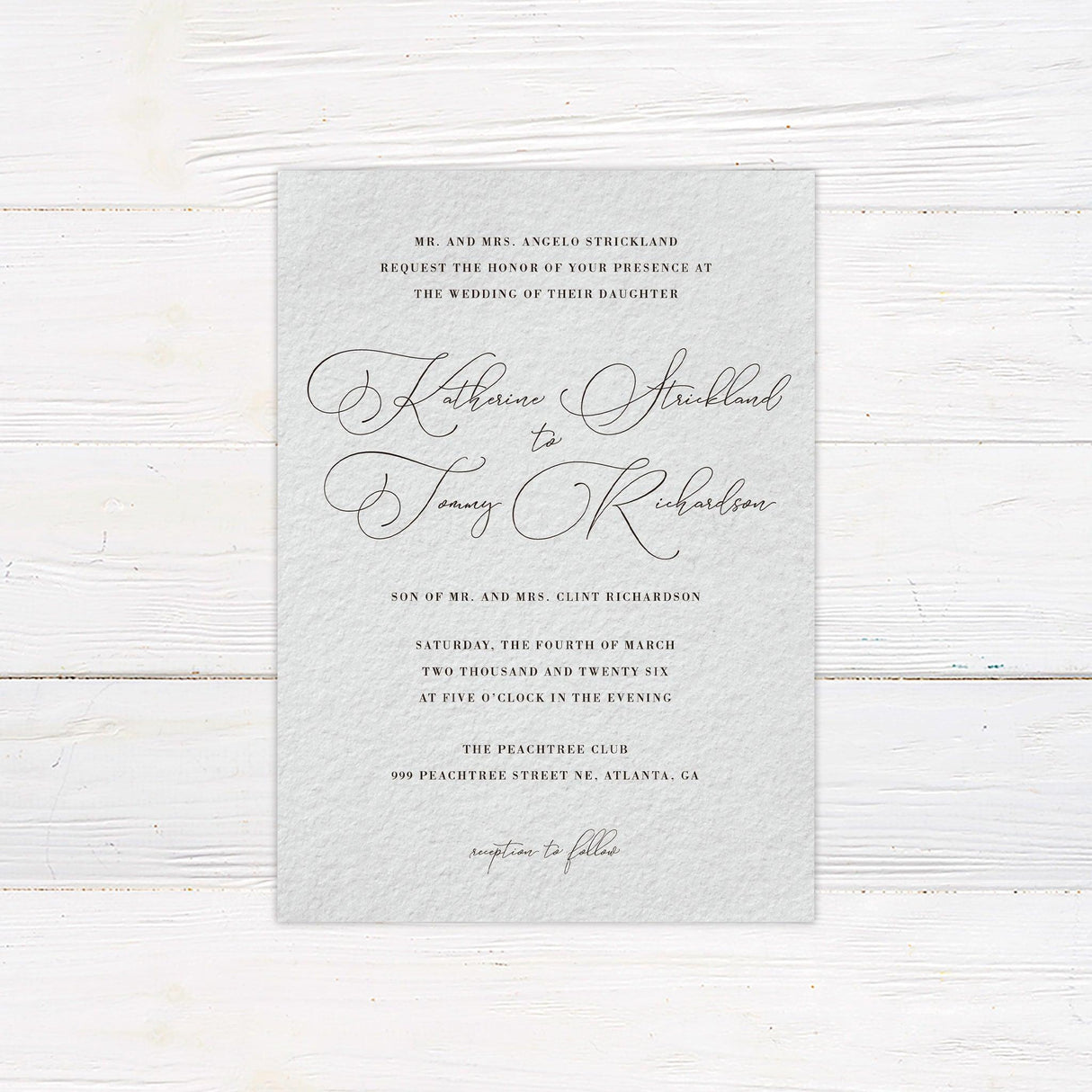 Beautifully Written Script Invitations - goprintplus