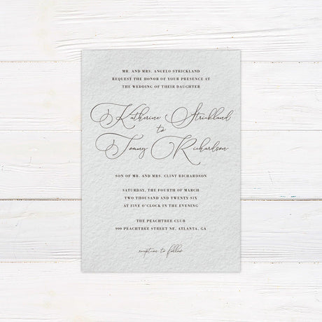 Beautifully Written Script Invitations - goprintplus