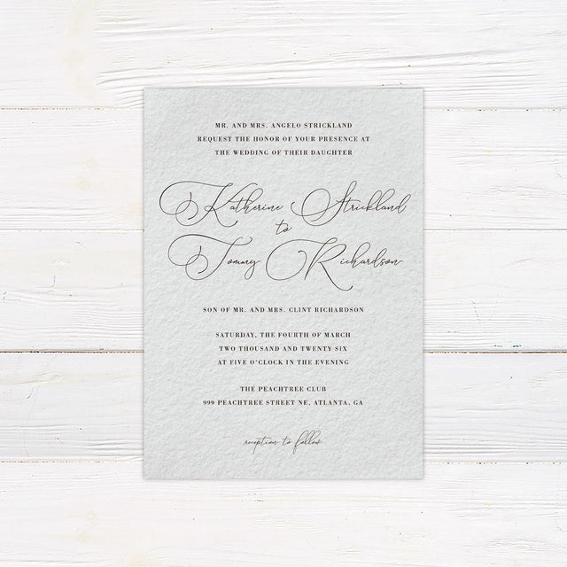 Beautifully Written Script Invitations - goprintplus