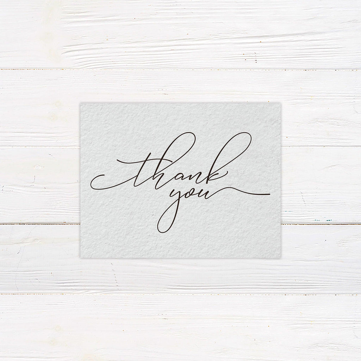 Beautifully Written Script Thank You Card - goprintplus