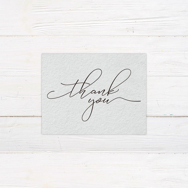 Beautifully Written Script Thank You Card - goprintplus