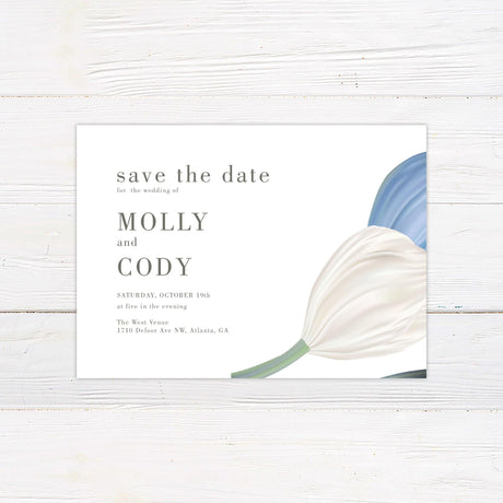 Big Floral Save The Date - goprintplus