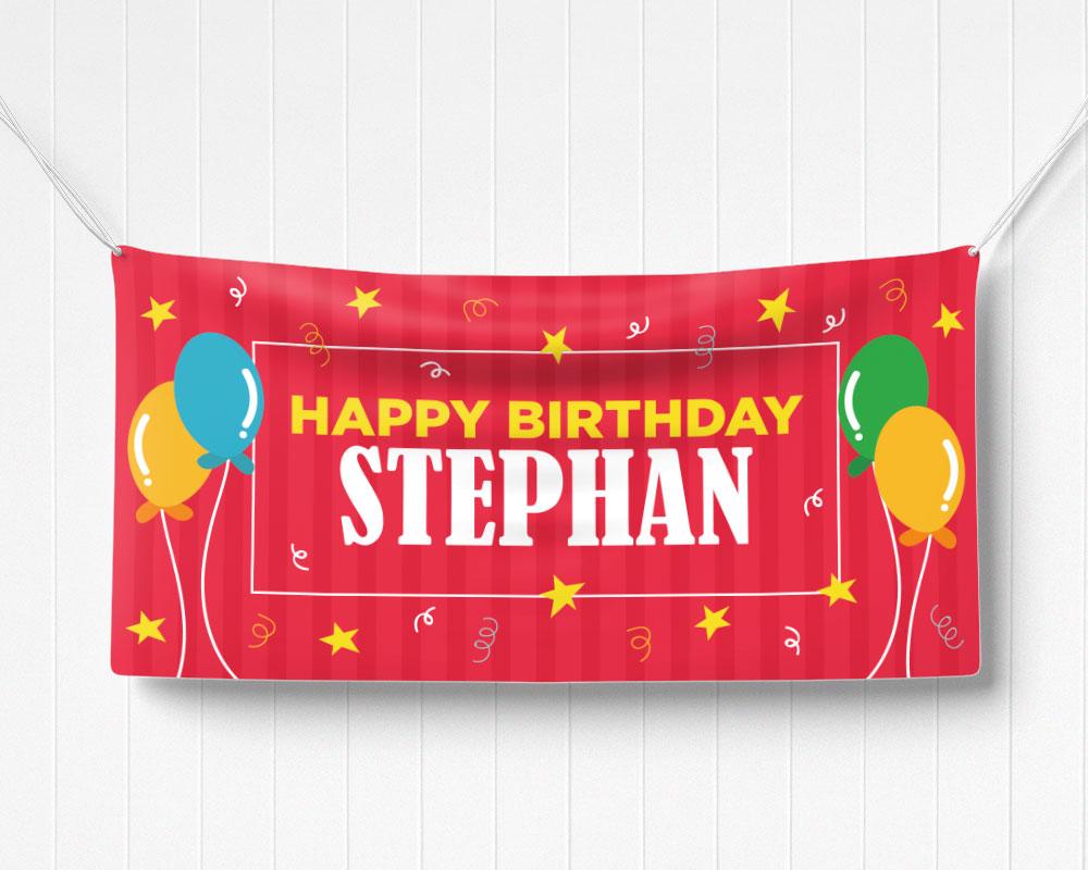 Birthday Balloons Banner - goprintplus