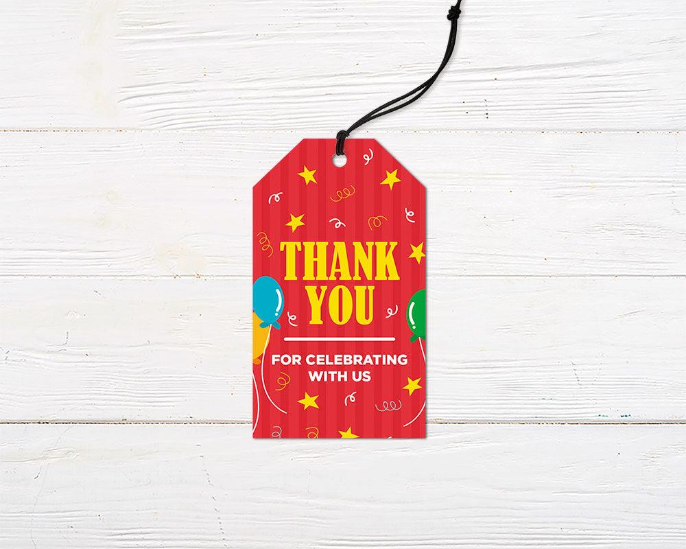 Birthday Balloons Favor Tag - goprintplus