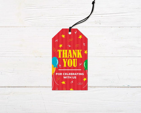 Birthday Balloons Favor Tag - goprintplus