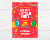 Birthday Balloons Invitation - goprintplus