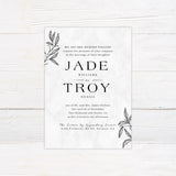 Black Leaves Invitations - goprintplus