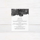 Black Wash Invitations - goprintplus