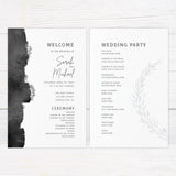 Black Wash Invitations - goprintplus