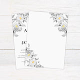 Black and Yellow Botanical Invitations - goprintplus