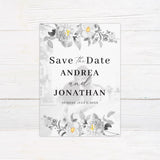 Black and Yellow Botanical Invitations - goprintplus