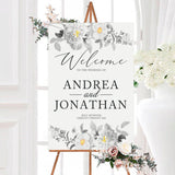 Black and Yellow Botanical Invitations - goprintplus