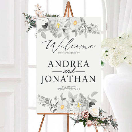 Black and Yellow Botanical Invitations - goprintplus