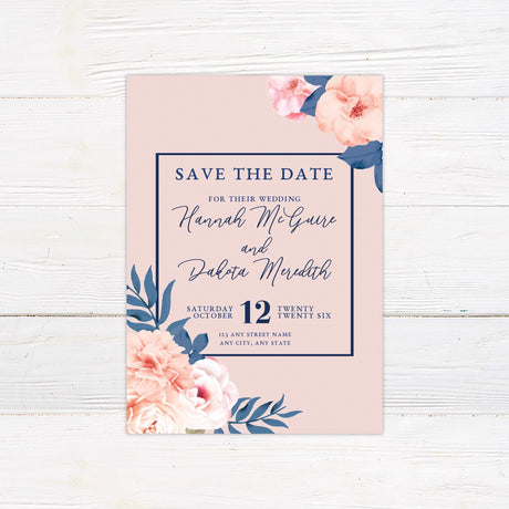 Blissful Peonies Invitations - goprintplus