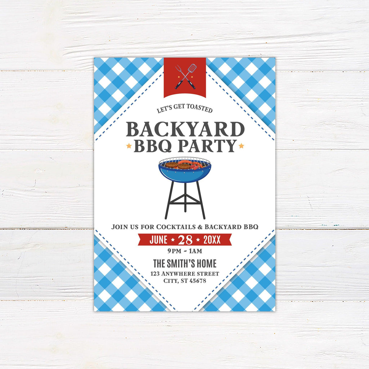 Backyard BBQ Invitation - goprintplus