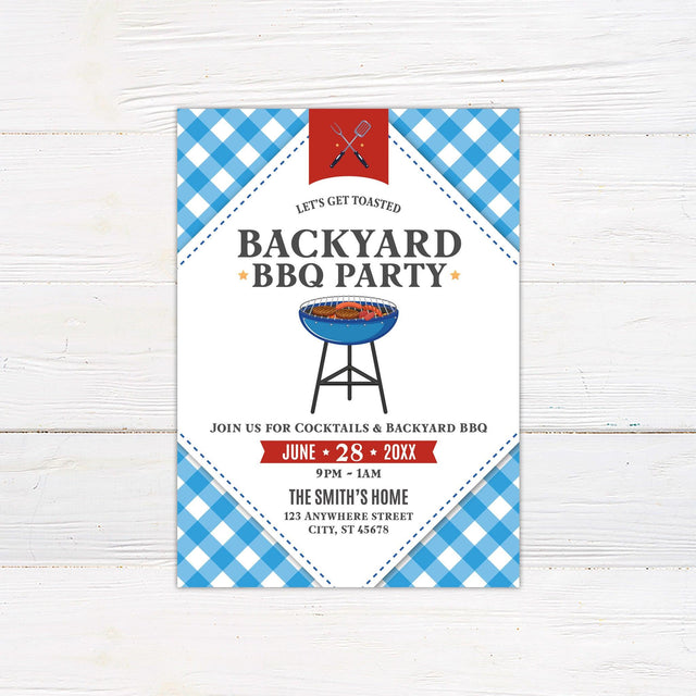 Backyard BBQ Invitation - goprintplus