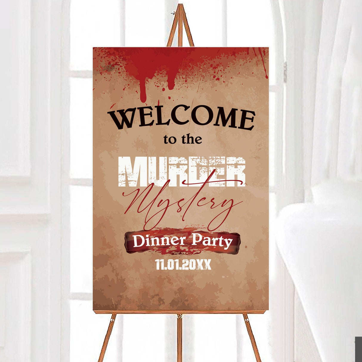 Bloody Murder Mystery Invitation - goprintplus