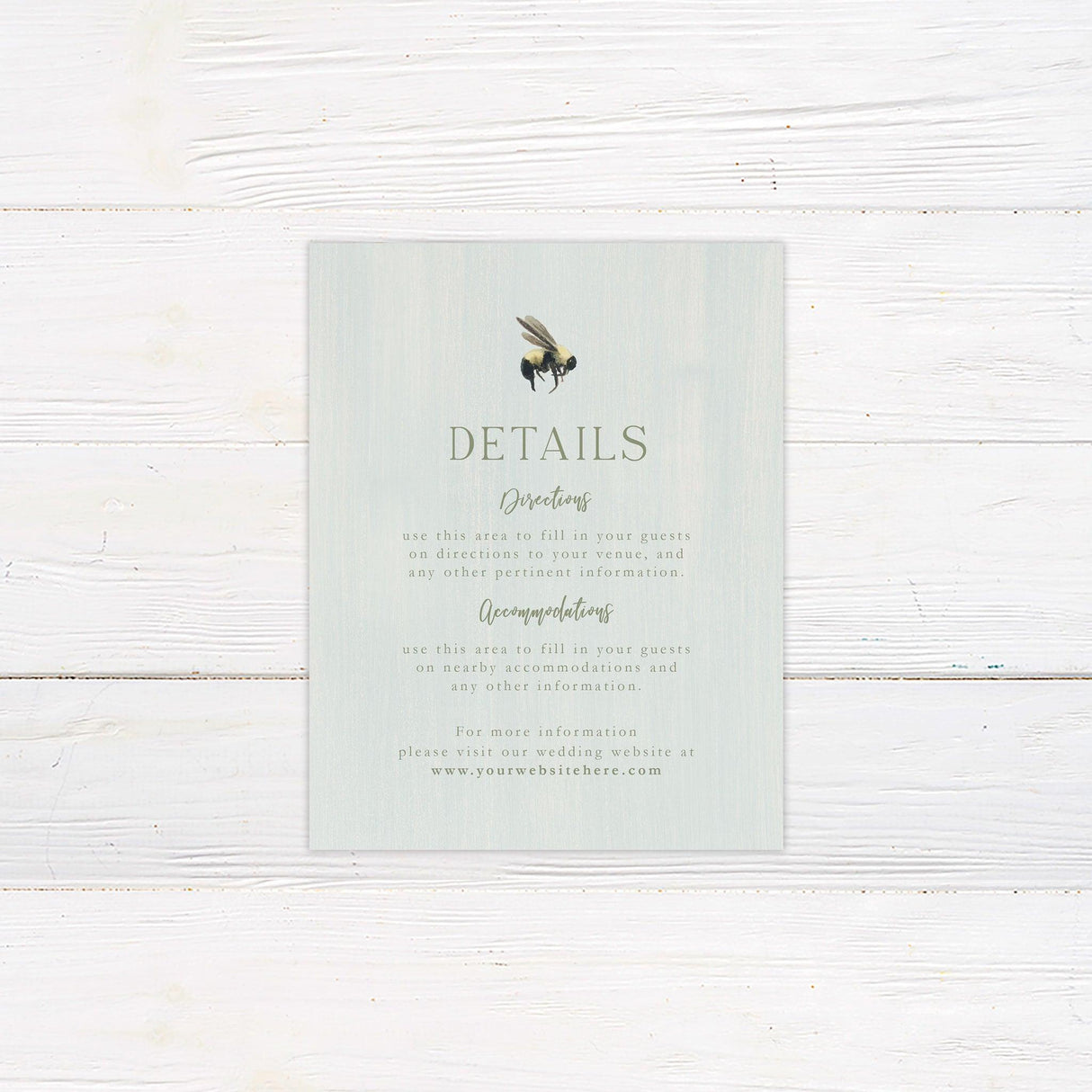 Blossom Bee Details Cards - goprintplus