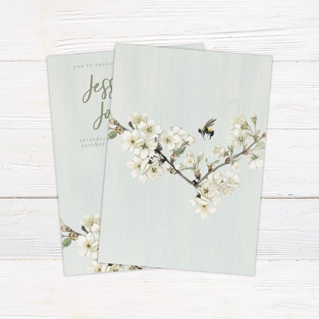 Blossom Bee Invitations - goprintplus