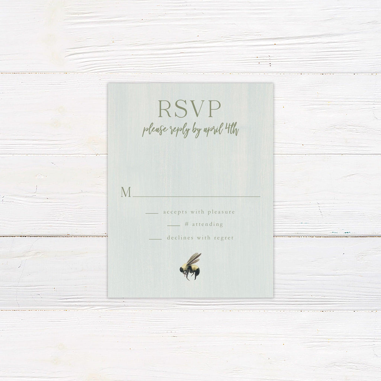 Blossom Bee RSVP - goprintplus