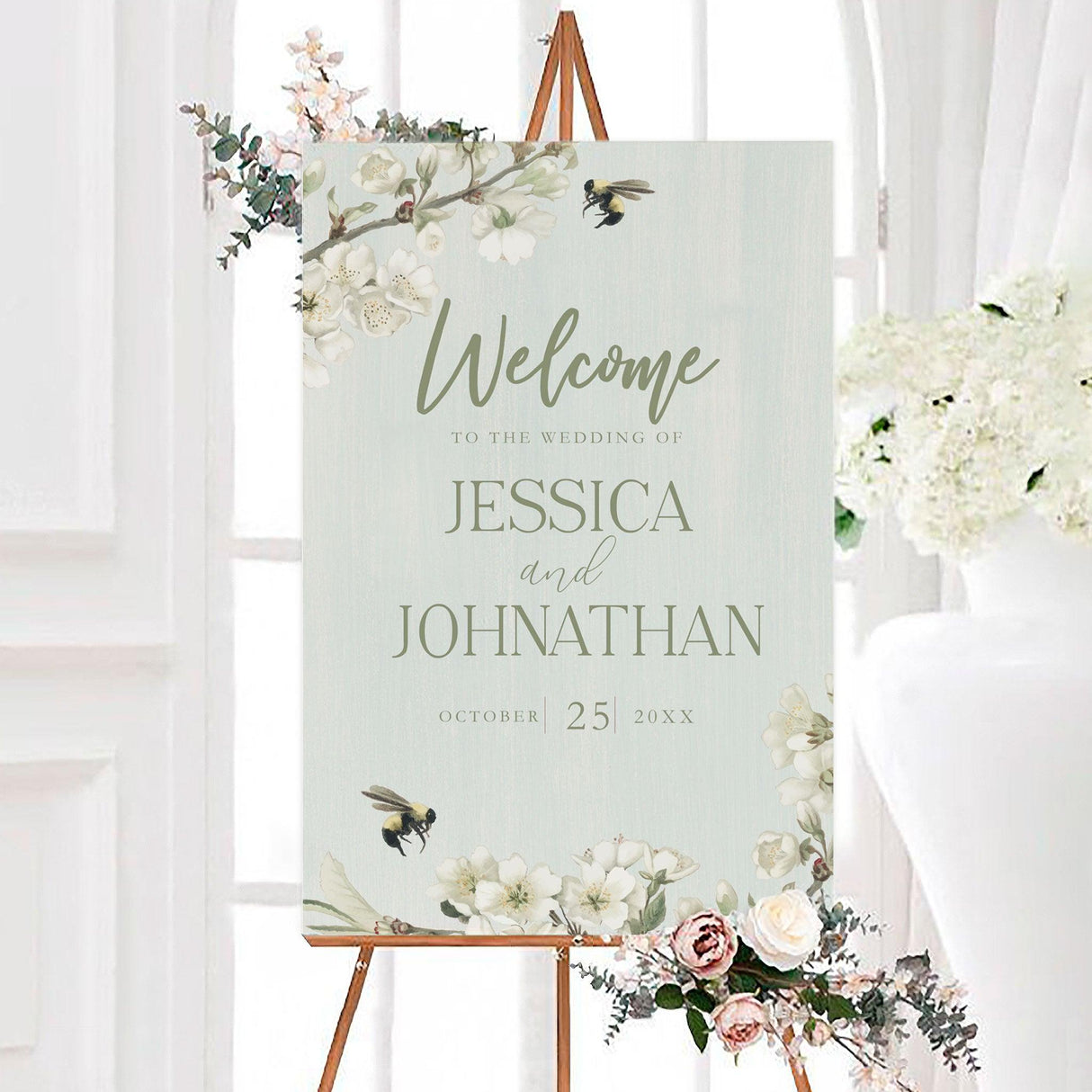 Blossom Bee Invitations - goprintplus