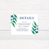 Blue Berry Invitations - goprintplus