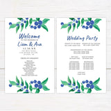 Blue Berry Invitations - goprintplus