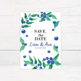 Blue Berry Invitations - goprintplus