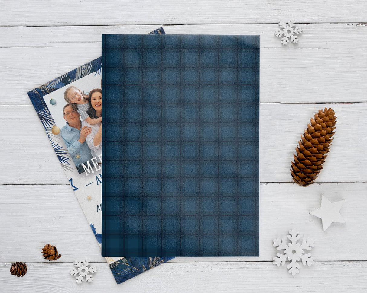 Blue Christmas Card - goprintplus