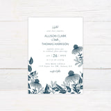 Blue Coneflower Invitation - goprintplus