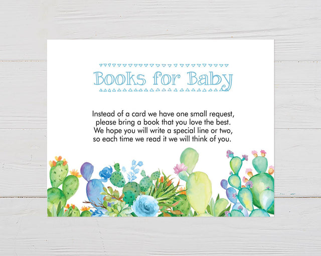 Blue Cacti Books For Baby - goprintplus