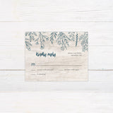 Blue Floral Frame Invitations - goprintplus