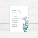 Blue Lily Invitations - goprintplus