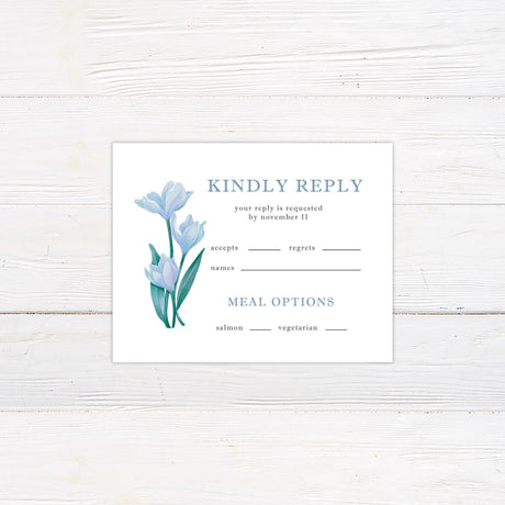 Blue Lily Invitations - goprintplus